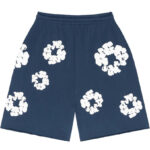 "Flower Shorts" Navy Blue - Image 2